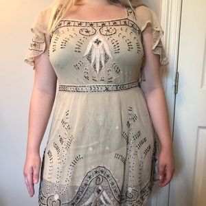Beaded free people dress